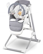 Стільчик для годування Lionelo Niles Grey з функцією гойдання